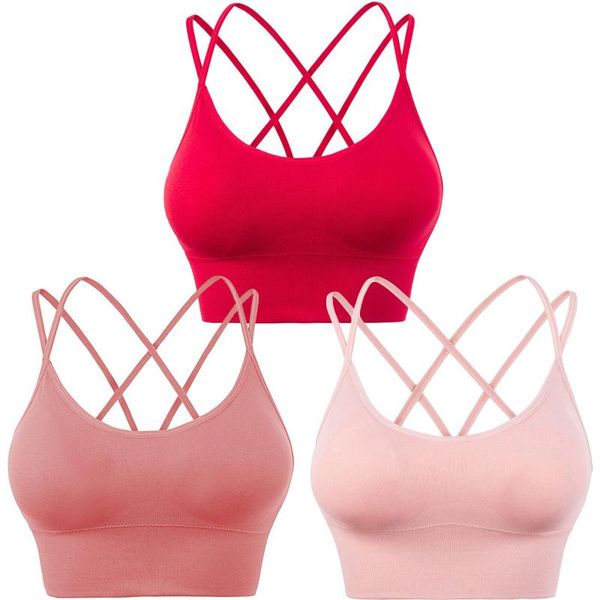 yoga outfit 3pcs women's solid color rimless sports bra cross vest underwear sleeveless backless slim tank chic print
yoga outfit 3pcs women's solid color rimless sports bra cross vest underwear sleeveless backless slim tank chic print
