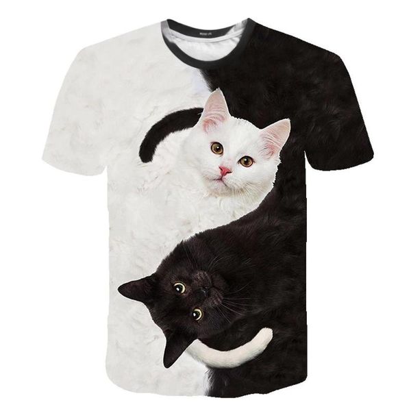 women's t-shirt ladies women men funny kawaii casual 3d cat print o-neck short sleeve loose oversize simple tee 2021, White
women's t-shirt ladies women men funny kawaii casual 3d cat print o-neck short sleeve loose oversize simple tee 2021, White
