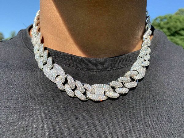 brand necklace 20mm iced cuban oval link diamond chain 14k white gold plated cubic zirconia jewelry 16inch-24inch marine, Silver
brand necklace 20mm iced cuban oval link diamond chain 14k white gold plated cubic zirconia jewelry 16inch-24inch marine, Silver