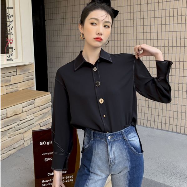 women shirts office lady elegant plus size black long sleeve spring korean fashion streetwear shirt 2d1371 210507, White 
women shirts office lady elegant plus size black long sleeve spring korean fashion streetwear shirt 2d1371 210507, White