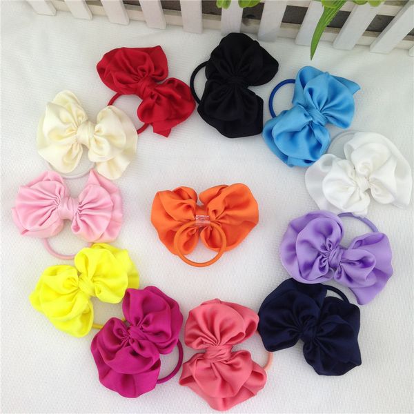 xima 3.5inch solid satin bows with same color elastic band for tail holder kids hair accessories 12pcs/lot, Pink
xima 3.5inch solid satin bows with same color elastic band for tail holder kids hair accessories 12pcs/lot, Pink
