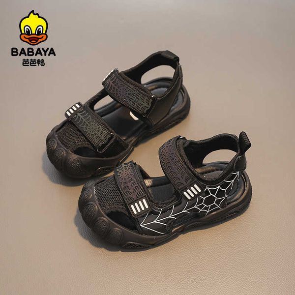 babaya children's sandals boys beach shoes baotou shoes 2021 summer new breathable casual shoes big children c0602, Black;red
babaya children's sandals boys beach shoes baotou shoes 2021 summer new breathable casual shoes big children c0602, Black;red