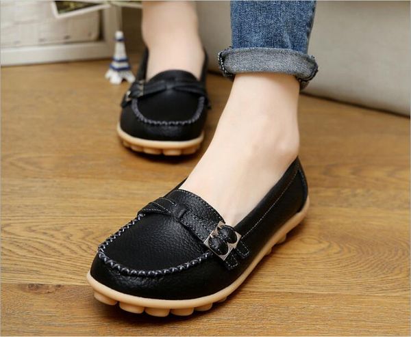 2021 spring leather soft female casual shoes mother shoes flat shoes women, Black
2021 spring leather soft female casual shoes mother shoes flat shoes women, Black