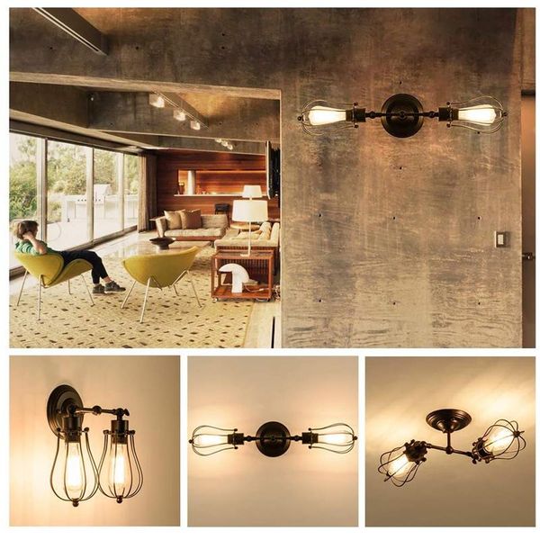 wire cage wall sconce, adjustable socket, e27 rustic industrial lamp, vintage fixture decorative light for bedroom lamp
wire cage wall sconce, adjustable socket, e27 rustic industrial lamp, vintage fixture decorative light for bedroom lamp