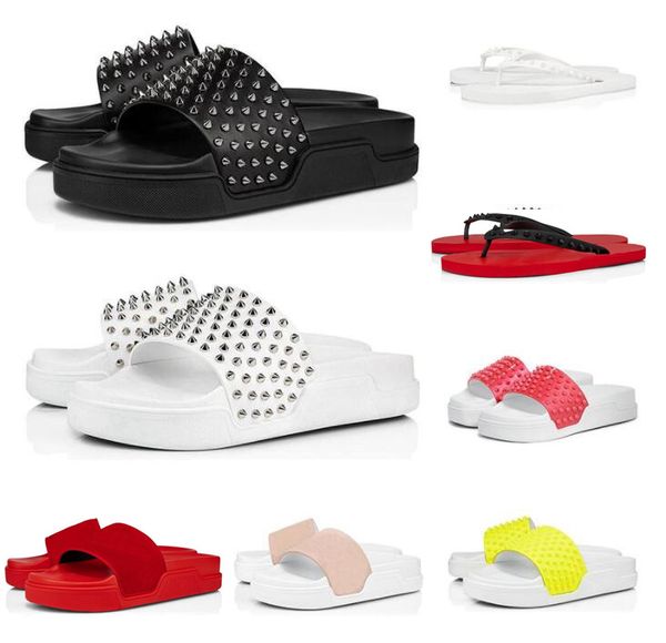 red bottoms slides men slippers triple black white green spikes mens flat flip flops beach l fashion platform sandals size 40-46
red bottoms slides men slippers triple black white green spikes mens flat flip flops beach l fashion platform sandals size 40-46