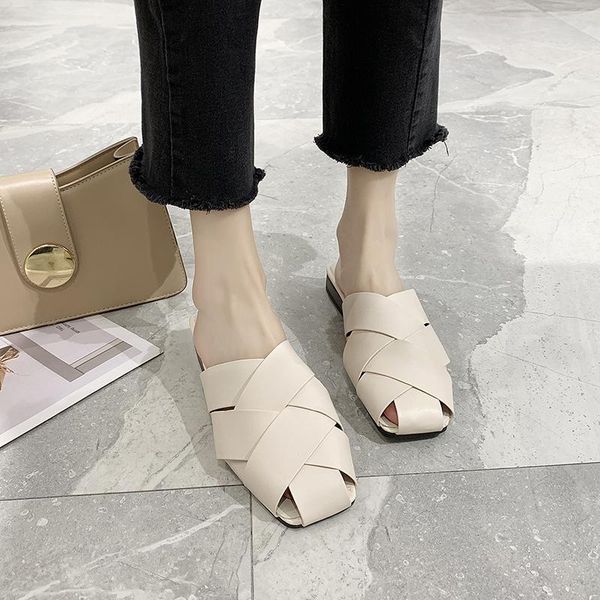 slippers ladies outside half drag 2021 spring comfortable low heel small fragrance skin-friendly fashion women shoes u30-34, Black
slippers ladies outside half drag 2021 spring comfortable low heel small fragrance skin-friendly fashion women shoes u30-34, Black