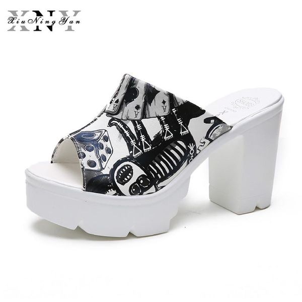 slippers 2021 women shoes pu leather sandals 10cm thick heel woman platform square summer embroidery flip flops, Black
slippers 2021 women shoes pu leather sandals 10cm thick heel woman platform square summer embroidery flip flops, Black
