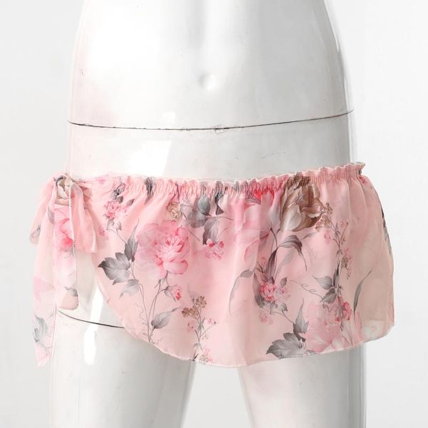 underpants men floral print chiffon skirted briefs boxer frilly ruffle lace-up sissy exotic lingerie skirt nightwear role play costume, Black;white
underpants men floral print chiffon skirted briefs boxer frilly ruffle lace-up sissy exotic lingerie skirt nightwear role play costume, Black;white