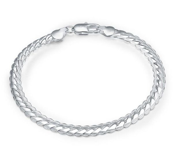 5mm 925 sterling silver plated snake chain bracelets fashion jewelry for men christmas gifts low price, Black
5mm 925 sterling silver plated snake chain bracelets fashion jewelry for men christmas gifts low price, Black