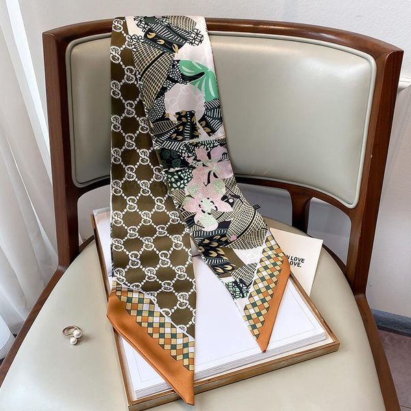 scarves europe and the united states decorative small women's hair with narrow ribbon scarf fashion binding bag, Blue;gray
scarves europe and the united states decorative small women's hair with narrow ribbon scarf fashion binding bag, Blue;gray