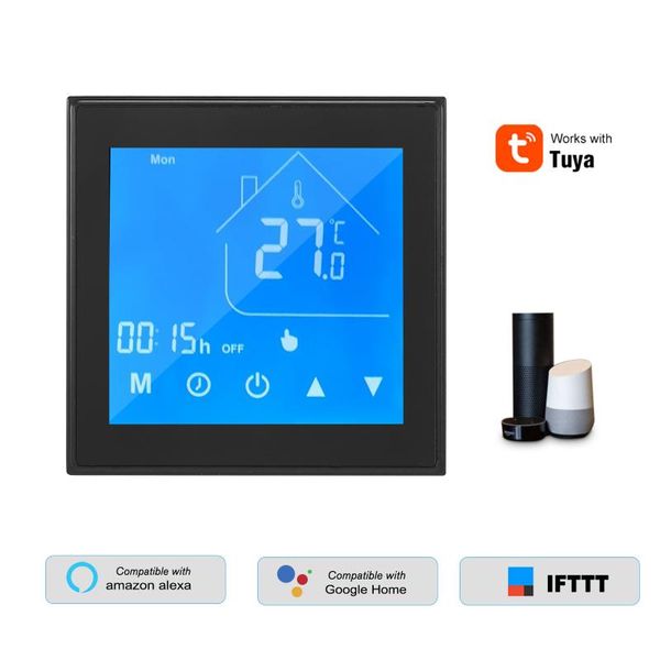 smart home control wifi thermostat temperature controller week programmable water heating tuya app compatible with alexa google
smart home control wifi thermostat temperature controller week programmable water heating tuya app compatible with alexa google