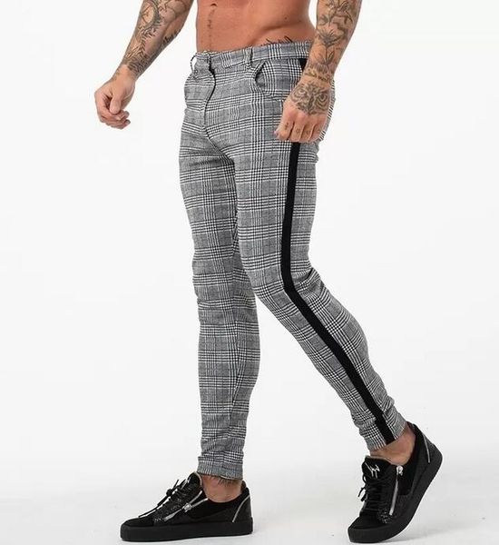 mens jogger grey plaid chinos skinny pants for men side stripe stretchy fitting athletic body building, Black
mens jogger grey plaid chinos skinny pants for men side stripe stretchy fitting athletic body building, Black