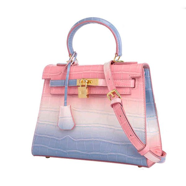 classic designers herme 2021 summer gradient fashion trend portable women's rainbow vitality buckle net red diagonal bag
classic designers herme 2021 summer gradient fashion trend portable women's rainbow vitality buckle net red diagonal bag
