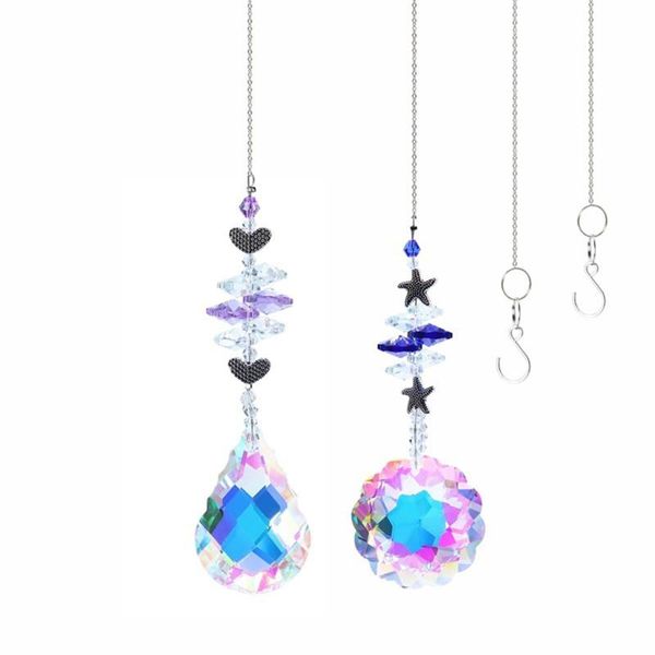 crystal window pendant glass suncatcher fengshui rainbow maker hanging prism garden decorations
crystal window pendant glass suncatcher fengshui rainbow maker hanging prism garden decorations