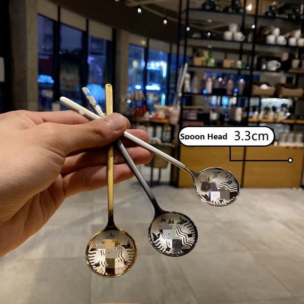 2021 gold starbucks stainless steel coffee milk spoon small round dessert mixing fruit spoon factory supply 591
2021 gold starbucks stainless steel coffee milk spoon small round dessert mixing fruit spoon factory supply 591