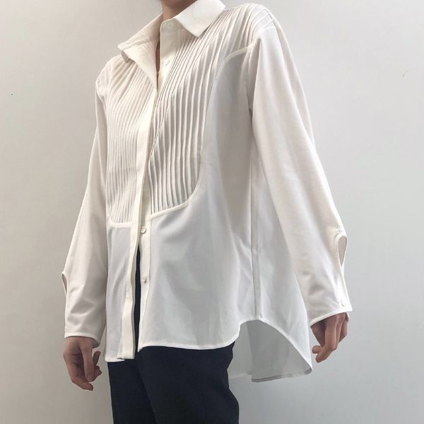 shirt 2021 early autumn and summer dress chic design piano keys pleated long-sleeved loose casual women jphr, White
shirt 2021 early autumn and summer dress chic design piano keys pleated long-sleeved loose casual women jphr, White