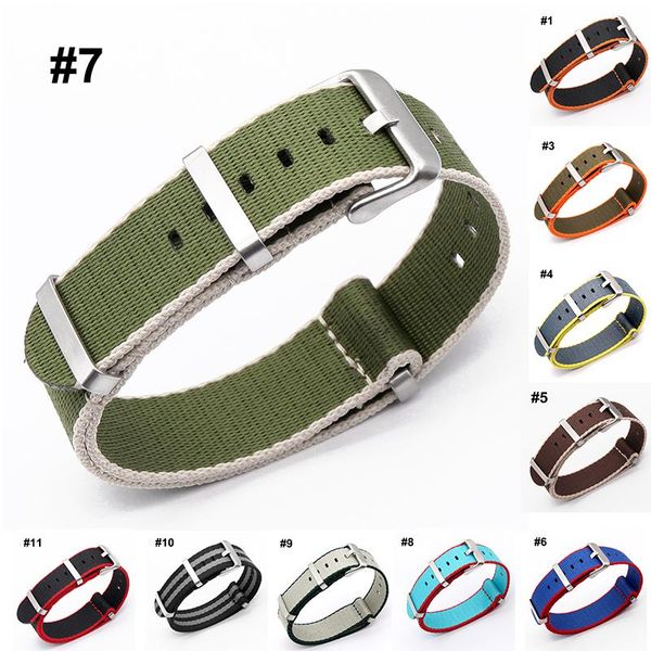 watch bands 22mm nato army sports brand nylon fabric belt accessories buckle rainbow color replacement straps, Black;brown
watch bands 22mm nato army sports brand nylon fabric belt accessories buckle rainbow color replacement straps, Black;brown
