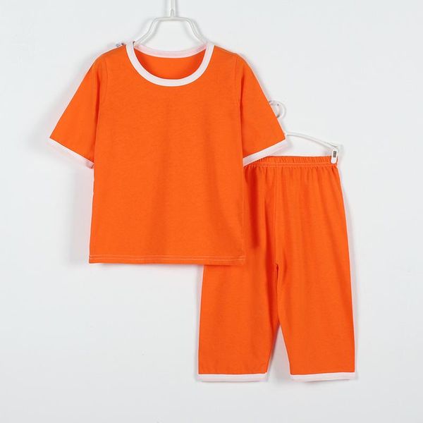 spring summer children's home clothes pure cotton breathable boy and girl thin pajamas suit simple casual for kids 2021 family matching, Blue
spring summer children's home clothes pure cotton breathable boy and girl thin pajamas suit simple casual for kids 2021 family matching, Blue