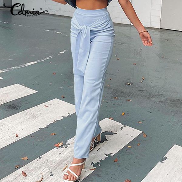 capris women 2021 celmia elegant high elastic wasit wide leg pants plus size belted office long palazzo casual loose trousers 5xl, Black;white
capris women 2021 celmia elegant high elastic wasit wide leg pants plus size belted office long palazzo casual loose trousers 5xl, Black;white
