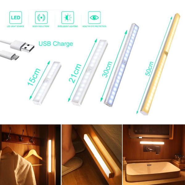 night lights 10-50cm usb rechargeable lamp led light dimmer motion sensor staircase closet tube for kitchen cabinet wardrobe
night lights 10-50cm usb rechargeable lamp led light dimmer motion sensor staircase closet tube for kitchen cabinet wardrobe