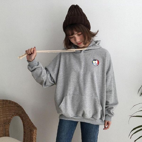 women's hoodies & sweatshirts 2021 korean streetwear tracksuit moletom tumblr embroidery cartoon pocket hoodie female casual o-neck swe, Black
women's hoodies & sweatshirts 2021 korean streetwear tracksuit moletom tumblr embroidery cartoon pocket hoodie female casual o-neck swe, Black