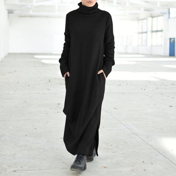 dresses women 2021 sweatershirts autumn winter turtleneck maxi dress long sleeve high neck pullover vonda casual vestido plus size, Black;gray
dresses women 2021 sweatershirts autumn winter turtleneck maxi dress long sleeve high neck pullover vonda casual vestido plus size, Black;gray
