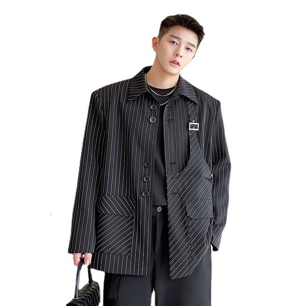 men's jackets autumn 3d splice loose casual stripe jacket korean streetwear fashion harajuku style coat for overcoat nztr, Black;brown
men's jackets autumn 3d splice loose casual stripe jacket korean streetwear fashion harajuku style coat for overcoat nztr, Black;brown