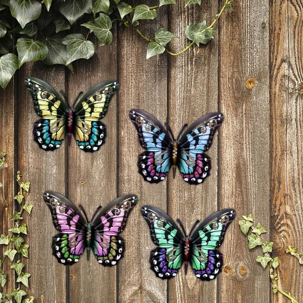 decorative objects & figurines 4pcs metal butterfly wall decoration hanging sculpture artwork garden miniaturas animal outdoor statues for y
decorative objects & figurines 4pcs metal butterfly wall decoration hanging sculpture artwork garden miniaturas animal outdoor statues for y