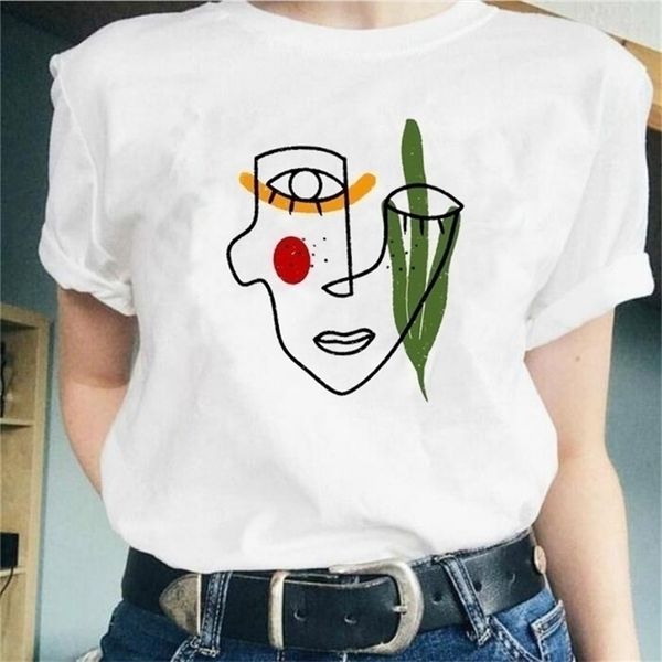 art face print t-shirt women funny graphic cute ulzzang oversized white tee street style shirt 210512
art face print t-shirt women funny graphic cute ulzzang oversized white tee street style shirt 210512