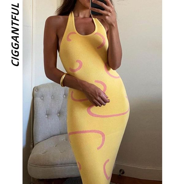 casual dresses ciggantful summer women elegant midi woolen knit backless slim halter neck dress party fashion bodycon clubwear, Black;gray
casual dresses ciggantful summer women elegant midi woolen knit backless slim halter neck dress party fashion bodycon clubwear, Black;gray