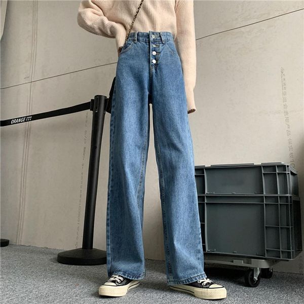 casual high waist clothes women jean wide leg denim clothing blue streetwear vintage quality fashion straight pants
casual high waist clothes women jean wide leg denim clothing blue streetwear vintage quality fashion straight pants