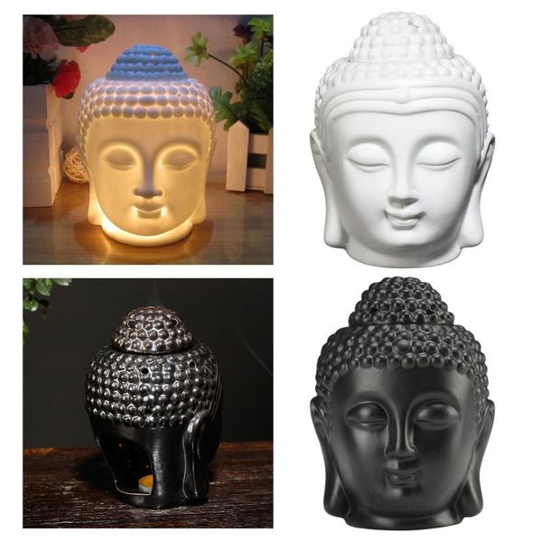 fragrance lamps ceramic buddha head aromatic oil burner lamp candle aroma incense home living room decoration
fragrance lamps ceramic buddha head aromatic oil burner lamp candle aroma incense home living room decoration