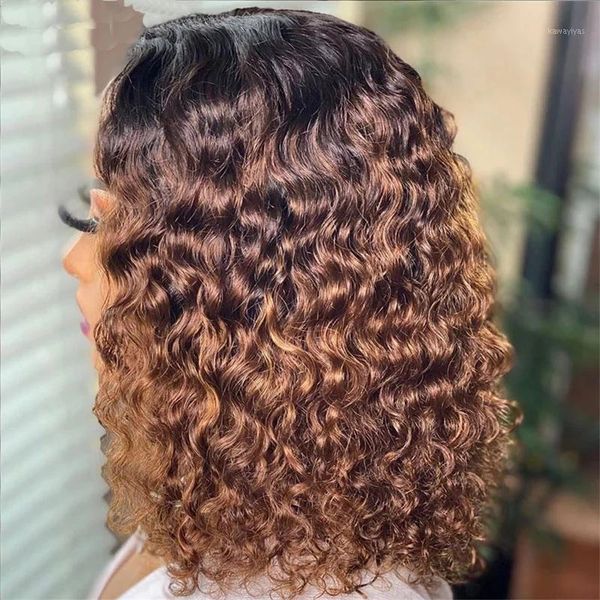 1b/27 ombre curly lace front human hair wig pre plucked brazilian remy bob closure wigs with baby for black women1, Black;brown
1b/27 ombre curly lace front human hair wig pre plucked brazilian remy bob closure wigs with baby for black women1, Black;brown