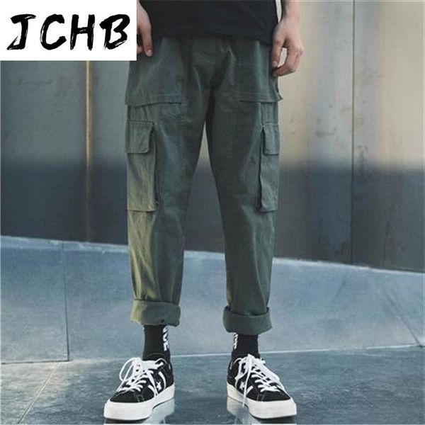 men's pants cargo men streetwear hip hop sweat with many pocket trousers elastic waist loose casual, Black
men's pants cargo men streetwear hip hop sweat with many pocket trousers elastic waist loose casual, Black