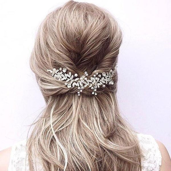 weave pearl crystal wedding hair combs accessories for bridal flower headpiece women bride ornaments jewelry clips & barrettes, Golden;silver
weave pearl crystal wedding hair combs accessories for bridal flower headpiece women bride ornaments jewelry clips & barrettes, Golden;silver