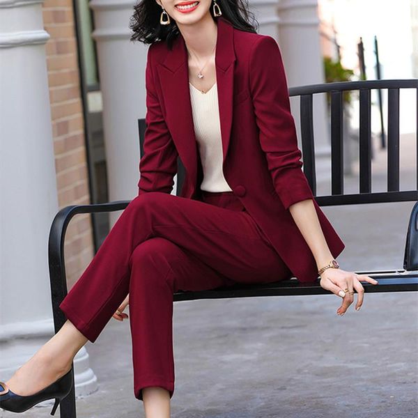 women's two piece pants red dark blue black women pant suit for office lady pieces set size s-4xl formal work career blazer coat with, White
women's two piece pants red dark blue black women pant suit for office lady pieces set size s-4xl formal work career blazer coat with, White