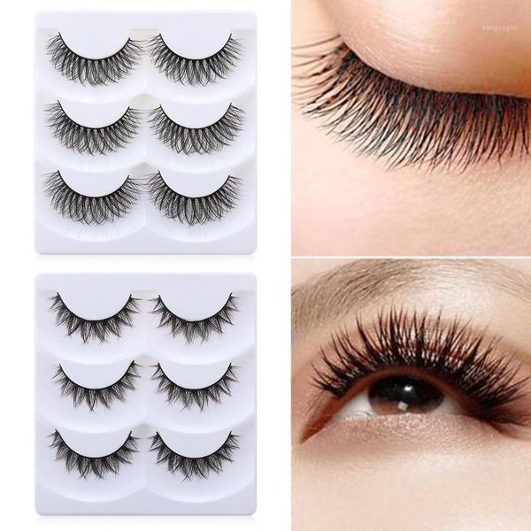 3pairs 3d handmade natural long faxu mink false eyelashes fluffy wispies volume lashes extension makeup tools1
3pairs 3d handmade natural long faxu mink false eyelashes fluffy wispies volume lashes extension makeup tools1