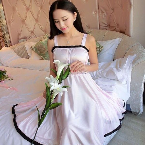 women's sleepwear women lace robe pyjama night gown nightdress ladies spaghetti strap satin solid nightgowns homewear, Black;red
women's sleepwear women lace robe pyjama night gown nightdress ladies spaghetti strap satin solid nightgowns homewear, Black;red