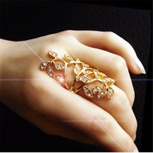 wedding rings elegant women bling full gold/silver crystal hollow scroll armor joint knuckle plated finger ring, Slivery;golden
wedding rings elegant women bling full gold/silver crystal hollow scroll armor joint knuckle plated finger ring, Slivery;golden