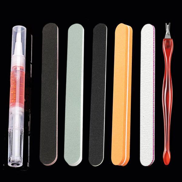 nail art kits 7 pcs/nail files nutrition oil buffer sponge block buffing an gel polish acrylic pedicure tools kit professional set
nail art kits 7 pcs/nail files nutrition oil buffer sponge block buffing an gel polish acrylic pedicure tools kit professional set