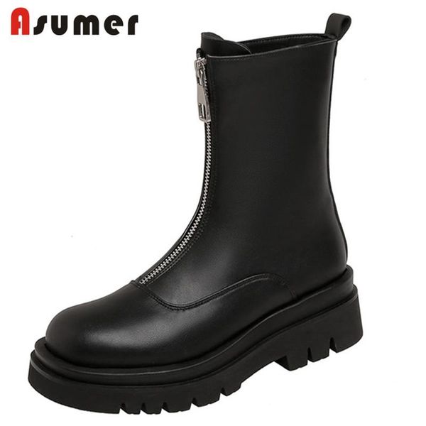 boots asumer 2021 fashion motorcycle women casual shoes round toe zip autumn winter short platform black
boots asumer 2021 fashion motorcycle women casual shoes round toe zip autumn winter short platform black