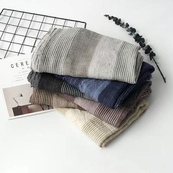 scarves pleated cotton women's korean version versatile vertical stripe tassel silk scarf 2021 spring and autumn thin decorative, Blue;gray
scarves pleated cotton women's korean version versatile vertical stripe tassel silk scarf 2021 spring and autumn thin decorative, Blue;gray