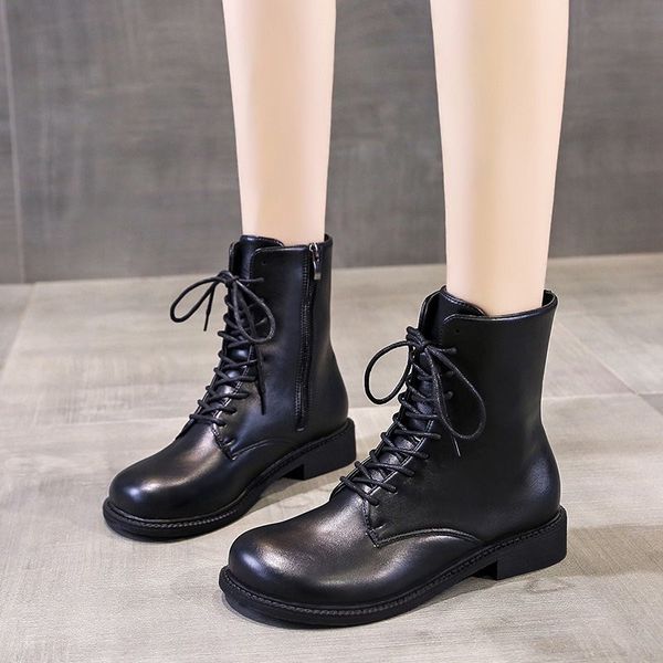 dress shoes women ankle boots pu leather fashion for woman round toe 4cm heel lace up zip basic botas mujer size 35-39 jtg2, Black
dress shoes women ankle boots pu leather fashion for woman round toe 4cm heel lace up zip basic botas mujer size 35-39 jtg2, Black
