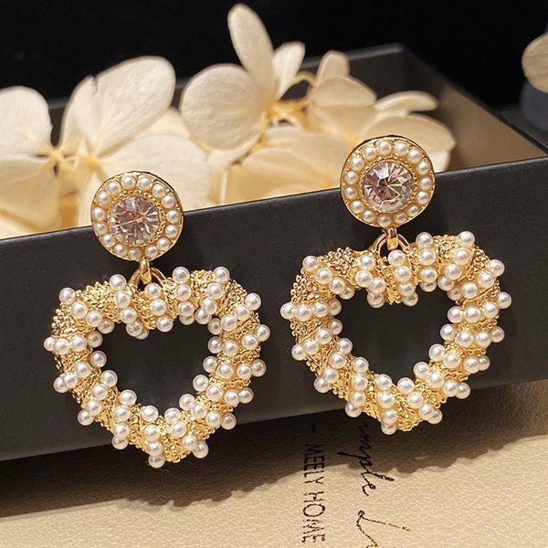dangle & chandelier hollow out love heart shape earrings pearls small retro for women girl gift jewelry wedding luxury fashion gold color bo, Silver
dangle & chandelier hollow out love heart shape earrings pearls small retro for women girl gift jewelry wedding luxury fashion gold color bo, Silver