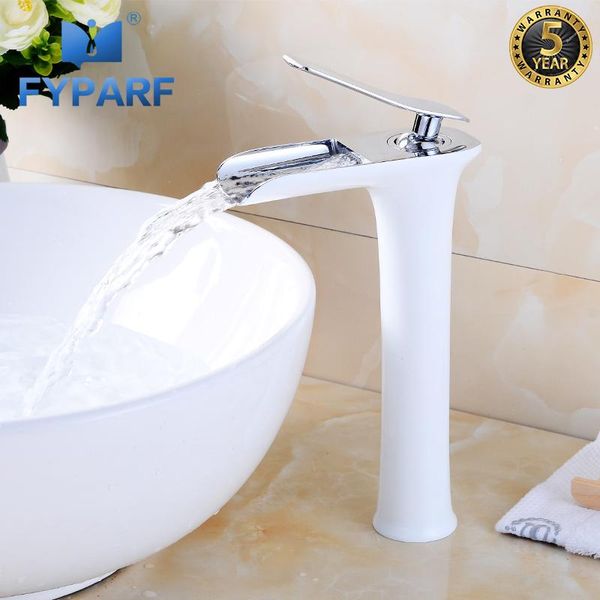 bathroom sink faucets fyparf waterfall taps white painting faucet deck mounted basin mixer chrome
bathroom sink faucets fyparf waterfall taps white painting faucet deck mounted basin mixer chrome