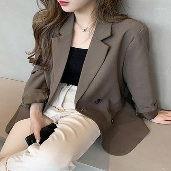 women's suits & blazers high sense fried street suit coat spring and autumn 2021 korean british style small, White;black
women's suits & blazers high sense fried street suit coat spring and autumn 2021 korean british style small, White;black
