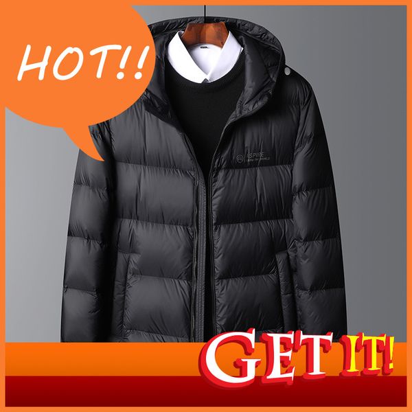 winter simple and versatile hooded down jacket men's thickened middle-aged young people's cold proof warm trend bread, Black
winter simple and versatile hooded down jacket men's thickened middle-aged young people's cold proof warm trend bread, Black