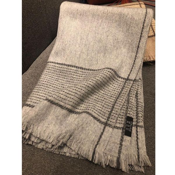 scarves 100% cashmere scarf fashion women long shawl ladies knitted soft and comfortable style to keep warm, Blue;gray
scarves 100% cashmere scarf fashion women long shawl ladies knitted soft and comfortable style to keep warm, Blue;gray