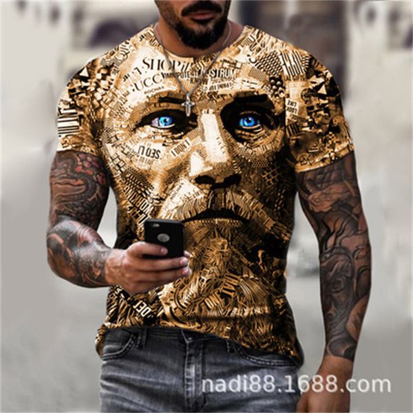 summer t-shirt fashion warrior digital print men's loose breathable round neck t-shirt n0k, White;black
summer t-shirt fashion warrior digital print men's loose breathable round neck t-shirt n0k, White;black