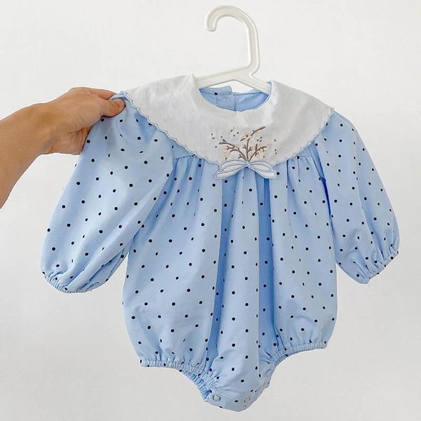 rompers baby girl bodysuits korean style spring autumn born jumpsuit flower embroidery dot printing cotton long sleeve, Blue
rompers baby girl bodysuits korean style spring autumn born jumpsuit flower embroidery dot printing cotton long sleeve, Blue